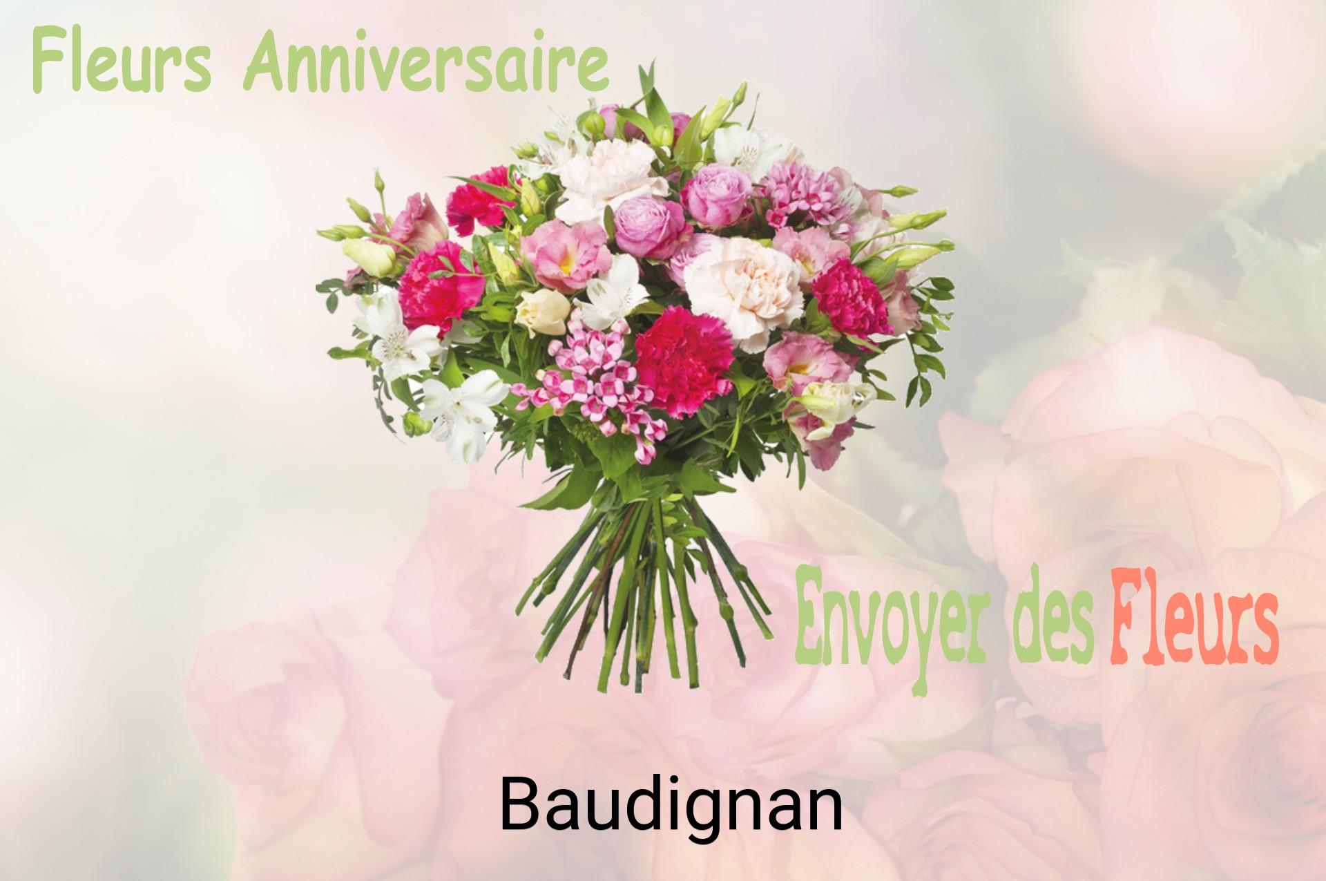 Bouquet de fleurs d’anniversaire livré à Baudignan